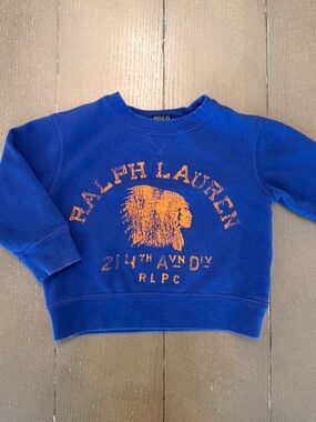 Polo Ralph Lauren Toddler Boys’ Fleece Pullover Cherokee Sweatshirt • Size 2T